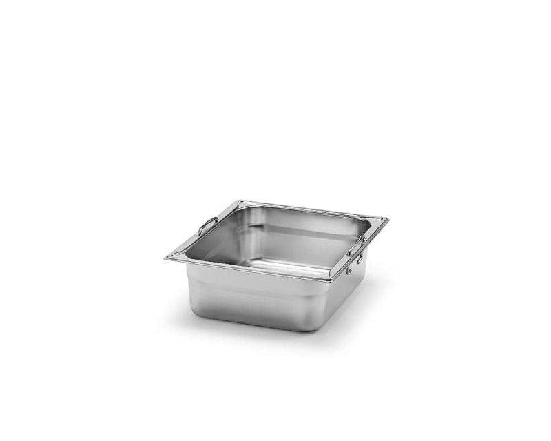Kantine GN 1/2, rustfritt stål med håndtak - Patina