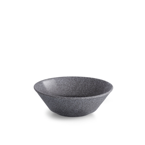 Skål Hazy nr. 4, Halvglasert, 15 cm, Mørkegrå - Benedikt