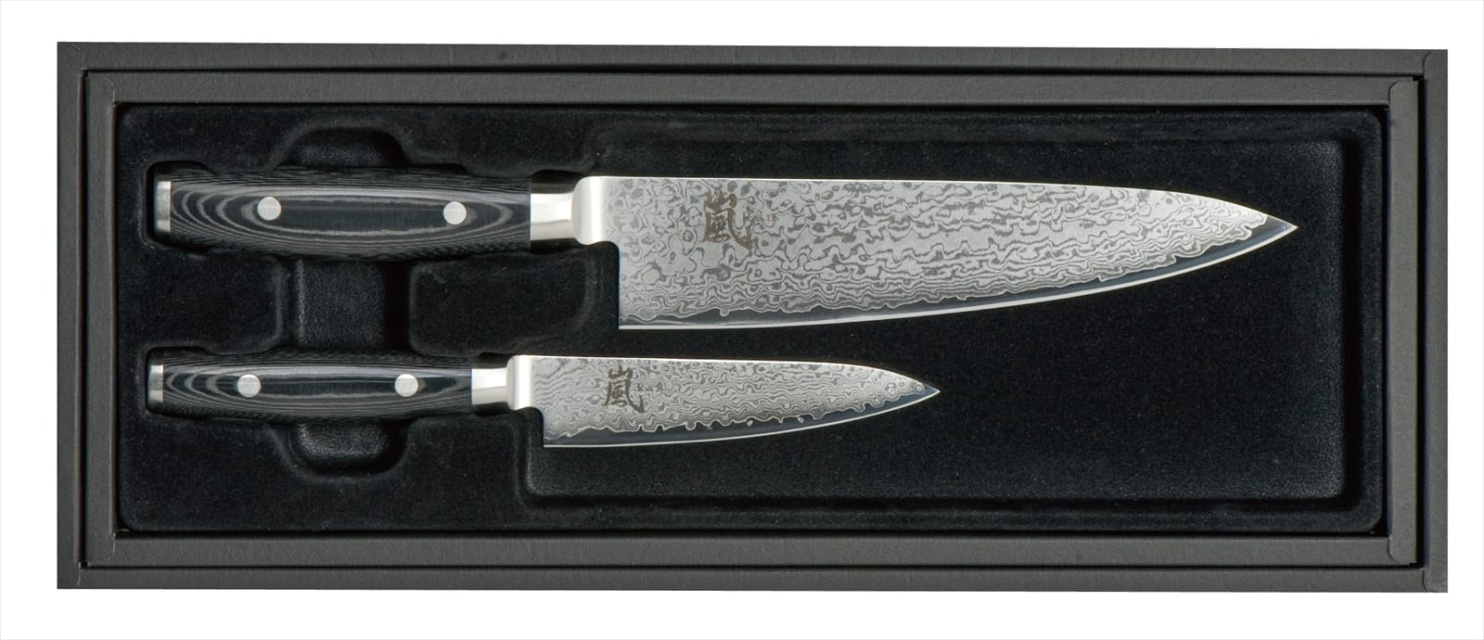 Knivsett 2 deler Kokkekniv 20 cm + Brukskniv 12 cm - Yaxell RAN