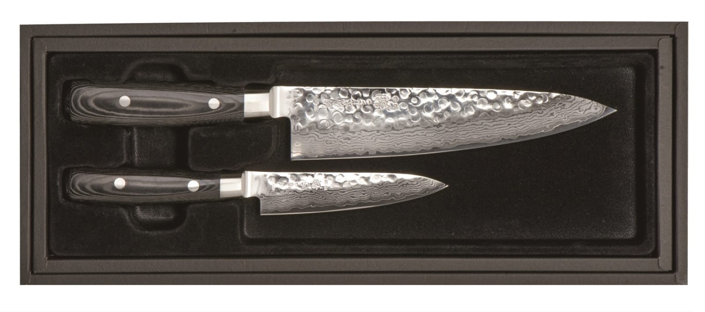 Knivsett 2 deler Kokkekniv 20 cm + Brukskniv 12 cm - Yaxell ZEN