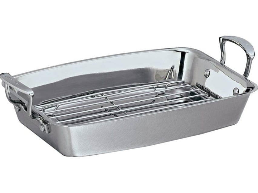 Langpanne med rist 42x26 cm - Scanpan Impact