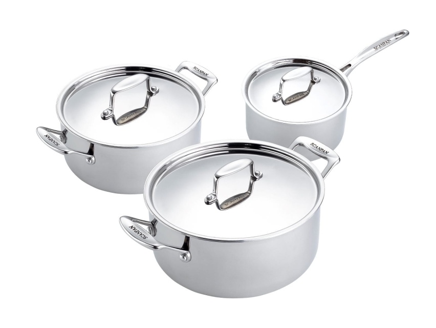 Grytesett med 3 , Kjele 2,0 L, Gryte 3,7 L og Gryte 5,2 L - Scanpan Fusion 5