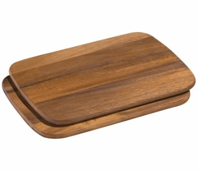 Serveringsplate/ostebrett i Acacia Wood, 28x20cm, 2-pack - Zassenhaus