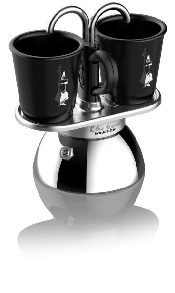 Moka Express Induction, mokamaker og to kopper - Bialetti