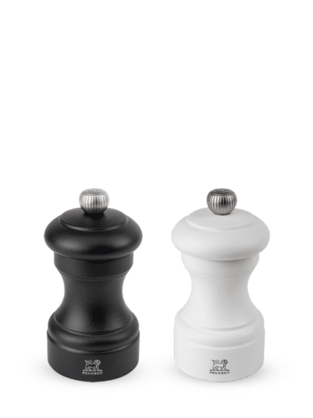Bistro salt- og pepperkvernsett, svart og hvit - Peugeot