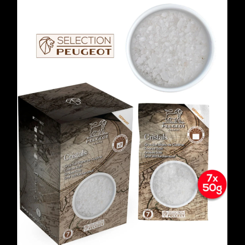 Grovt salt fra Tyskland, 7x50g - Peugeot