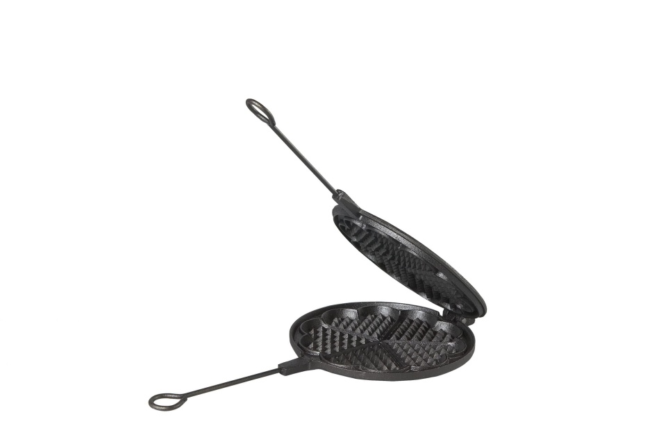 Vaffeljern i støpejern, 21 cm - Skeppshult