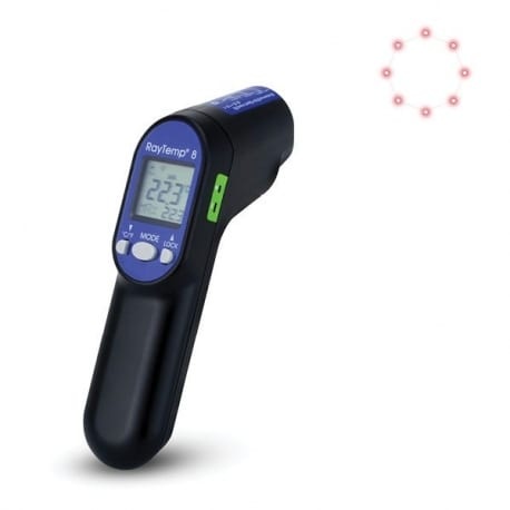 RayTemp 8 IR-termometer med type K-kontakt - ETI