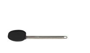 Silikonskje, 30 cm, sort/rustfritt stål