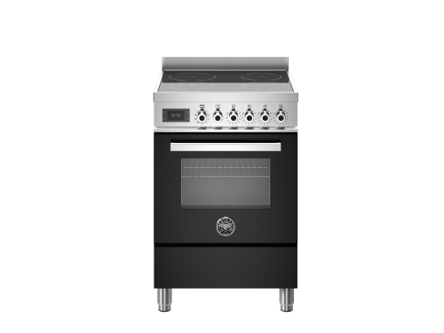 Induksjonstopp Professional, 60 cm, 4 soner, Enkel ovn, Svart - Bertazzoni