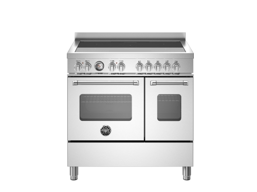 Induksjonstopp Master, 90 cm, 5 soner, Dobbeltstekeovn, Rustfritt stål - Bertazzoni