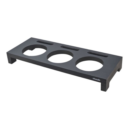 Treholder for 3 Minigryter, Svart - Staub