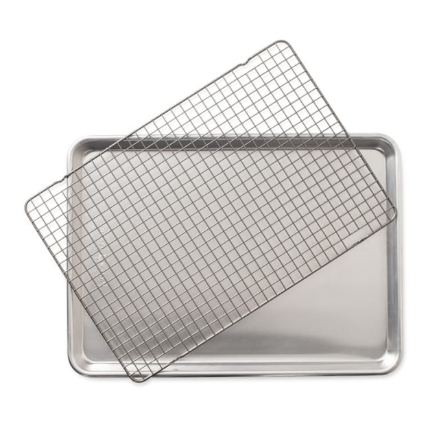 Stekebrett, aluminium, nonstick-rist - Nordicware