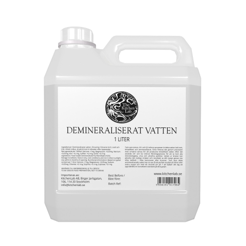 Demineralisert vann - The Kitchen Lab - 1 L