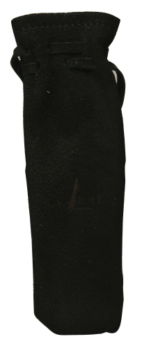 Lærtrekk med snøring - svart - Forge de Laguiole