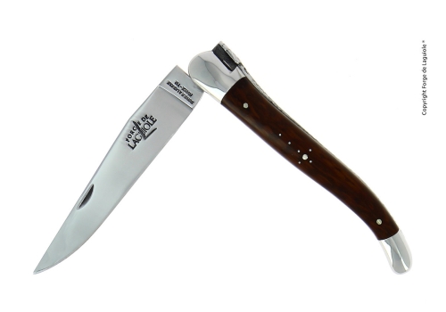 Foldekniv, 12 cm, Snakewood håndtak, polert, Tradition - Forge de Laguiole