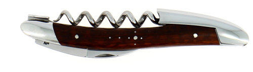 Sommelierkniv i slangetre, damascenert med dekor, Collection - Forge de Laguiole