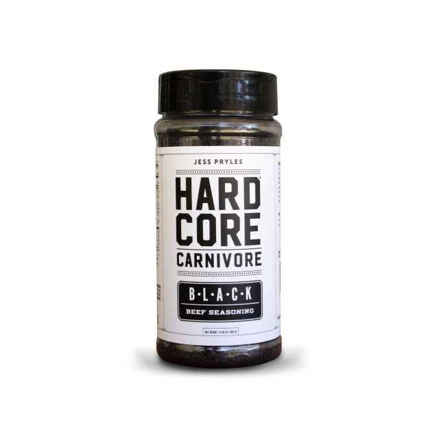 Hardcore Carnivore Black, rub for biff/stek/BBQ, 369 g - Jess Pryles