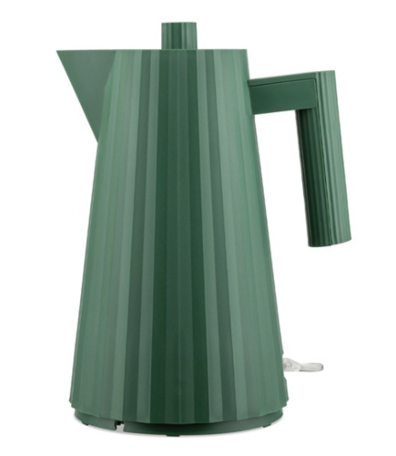 Vannkoker, plissé, grønn - 1,7 liter - Alessi