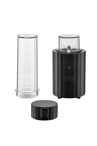 Personlig blender / mini-mikser, Plissé, svart - Alessi