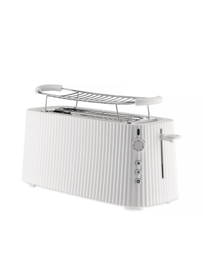 Brødrister, lang modell, Plissé - Alessi - Hvit