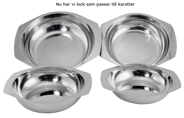 Rund karott i rustfritt stål