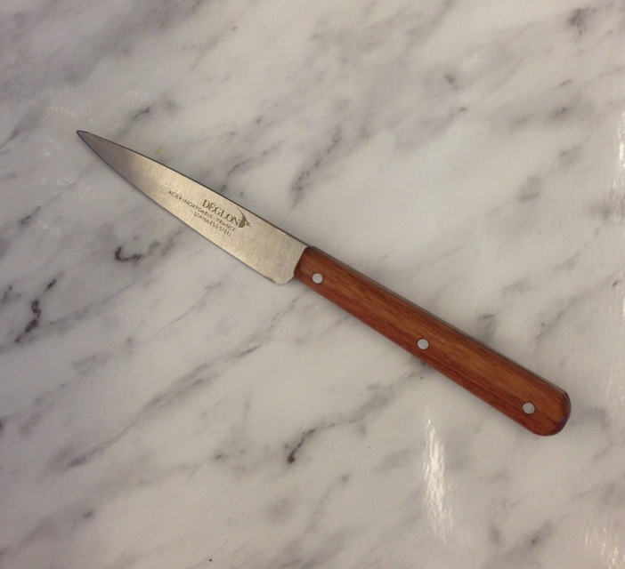 Kjøttkniv/Allbrukskniv kniv 8 cm, Treskaft - Déglon