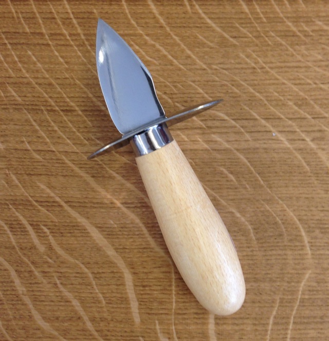 Østerskniv med beskyttelse, treskaft - Déglon