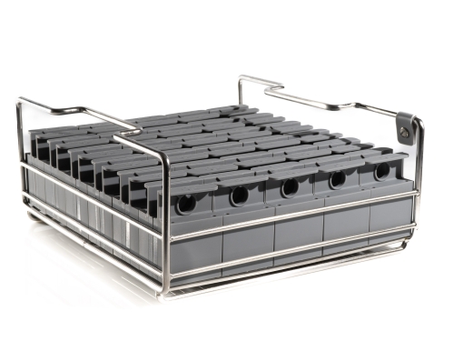 Formsett med 24 silikonformer, 4 x 4 x 10 cm rektangler for Alinia Klarismaskine - 100 % Chef