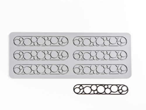 Silikonform for Tuille, Bubbles - 100% Chef