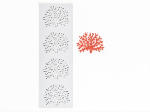 Silikonform for Tuille, Coral - 100% Chef