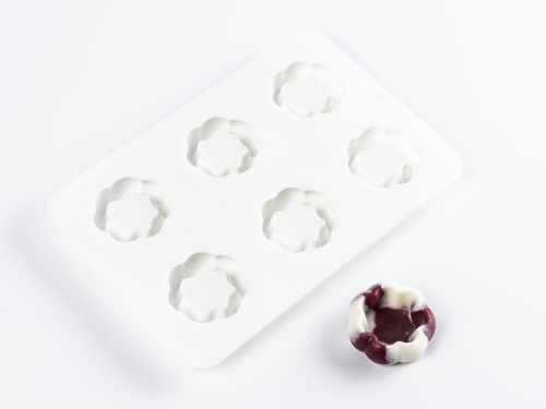 Silikonform for dekorasjon, Blomsterskål - 100% Chef