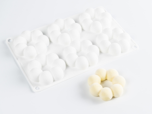 Silikonform for dekorasjon, Blomst - 100% Chef