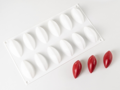 Silikonform for dekorasjon, Quenelle - 100% Chef