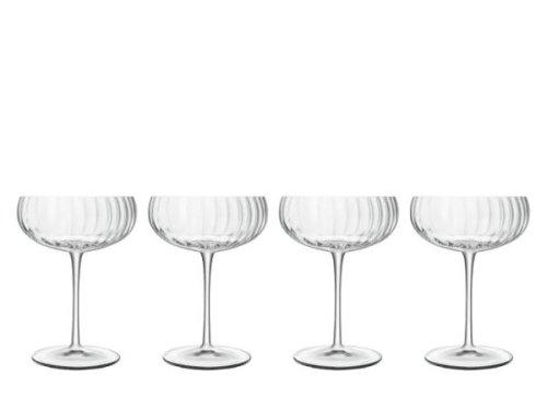Coupe / Champagneglass, Optica, 30 cl, 4-pakning - Luigi Bormioli