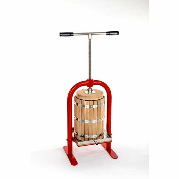 Manuell fruktpresse, eik, 20 L - Apple press