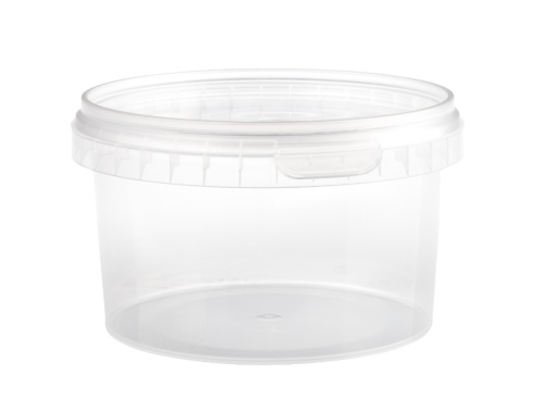 Rund plastkopp, 480 ml inkludert lokk