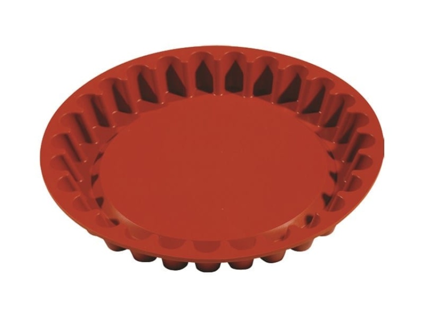 Kakeform 26x3cm, silikon, rød - Pavoni