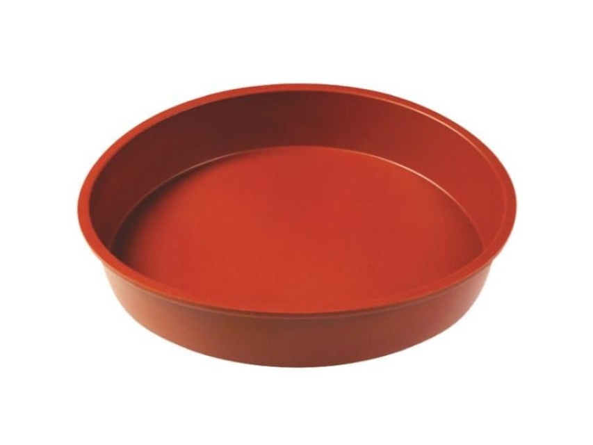 Kakeform 28x4,7 cm, silikon, glatt, rød - Pavoni