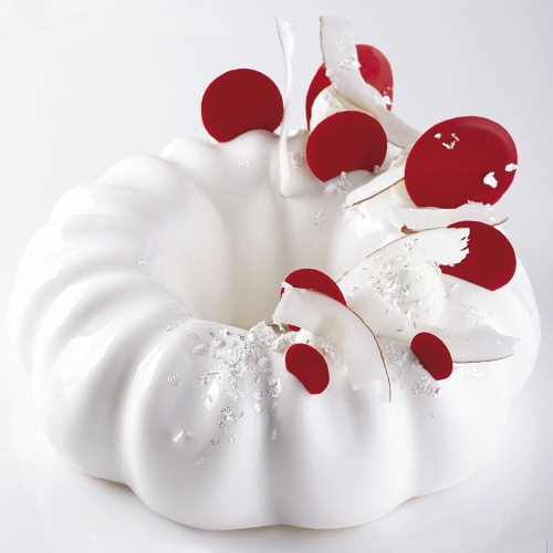 Kakeform i silikon 3D -kake, KE018, dronning, Ø18cm - Pavoni