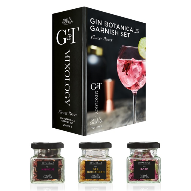 Gin og Tonic, garnityrsett med blomster - Mill & Mortar