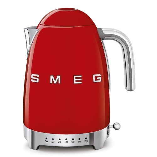 Vannkoker med temperaturinnstilling, Rød - Smeg