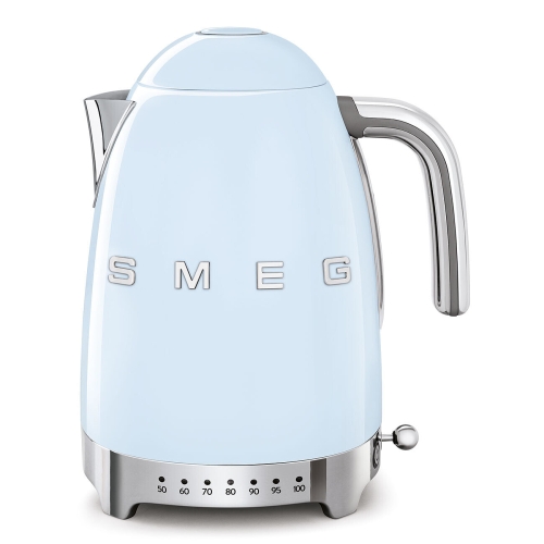Vannkoker med temperaturinnstilling, Pastellblå - Smeg