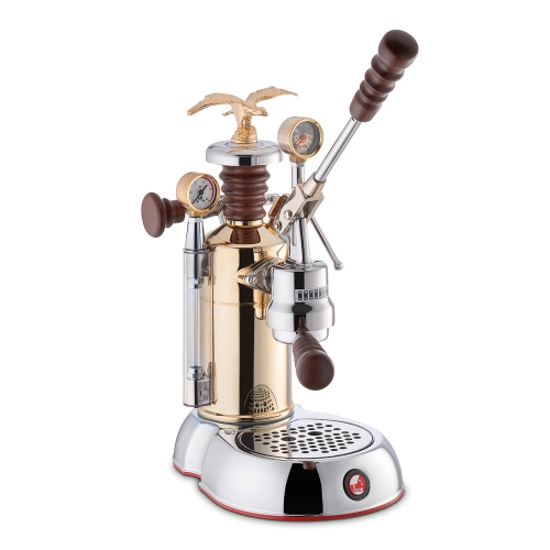 Retro manuell espressomaskin, Esperto Competente, gull - La Pavoni