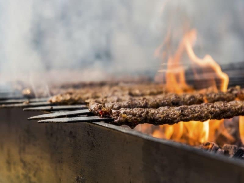 Flate grillspyd for kebab/adana, 60x1,5 cm