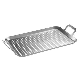 Perforert grillplate i rustfritt stål, 43,5 x 25,5 cm - Westmark