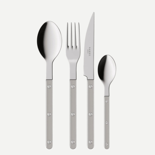 Bestikksett, 24 deler, Bistrot Pearly, Grey - Sabre Paris
