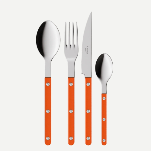 Bestikksett, 24 deler, Bistrot Pearly, Orange - Sabre Paris