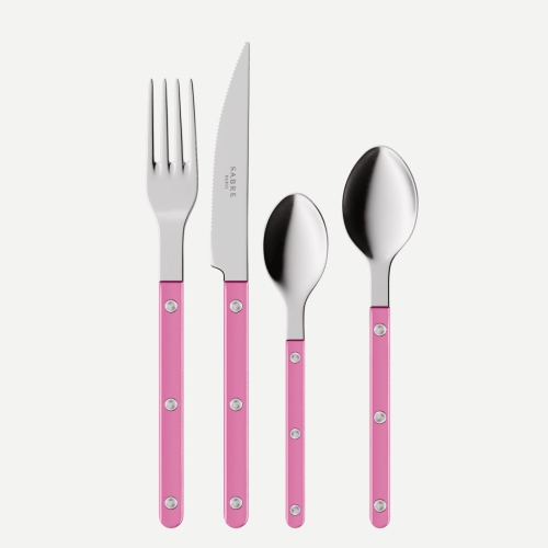 Bestikksett, 24 deler, Bistrot Pearly, Pink - Sabre Paris