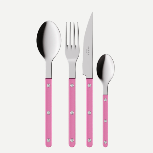 Bestikksett, 24 deler, Bistrot Pearly, Pink - Sabre Paris
